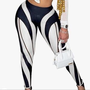 High waist Colorblock leggings